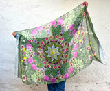 Wildflower Eclipse Large Silk Wrap